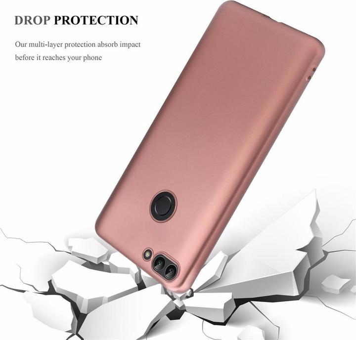 Image du produit Cadorabo Couverture métallique mate TPU (Huawei P Smart (2018), Huawei Enjoy 7S)