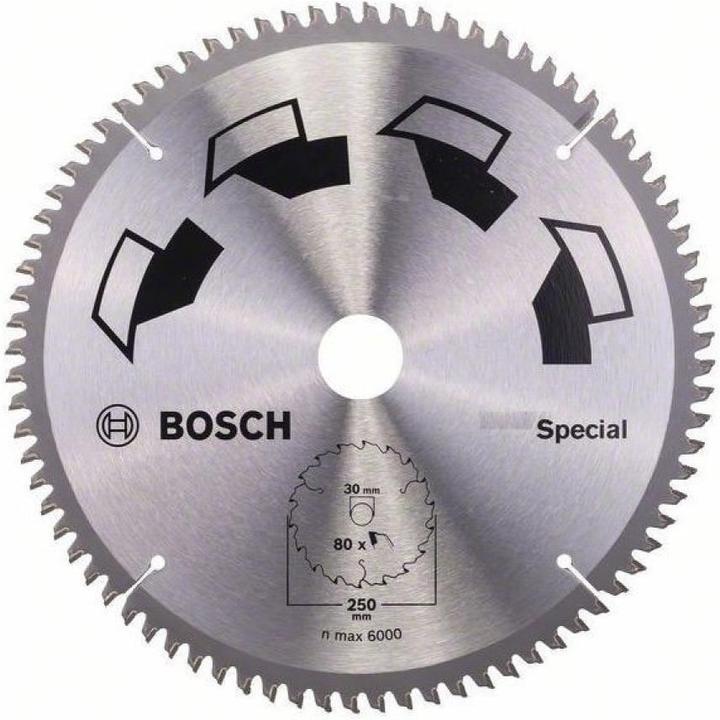 Bosch Zubehör Lama circolare SPECIALE D= 250 mm Foro= 30 mm Z= 80