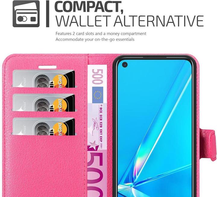 Actual product image Cadorabo Book with stand function cover (Oppo A92)