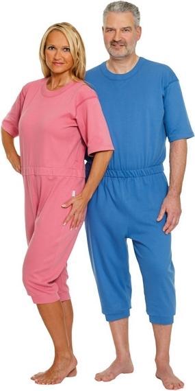 Image du produit Suprima Combinaison de soins courte S unisexe avec fermeture éclair dans le dos Bleuet (Litière)