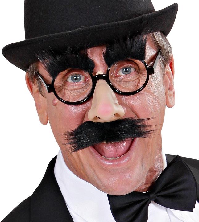 Image du produit Widmann 11966 nez, moustache et sourcils, lunettes fun, accessoire pour boîte photo ou carnaval, multic
