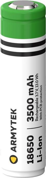Immagine prodotto ArmyTek Batteria 18650 Li-Ion 3500mAh. Protetta (18650, 3500 mAh)