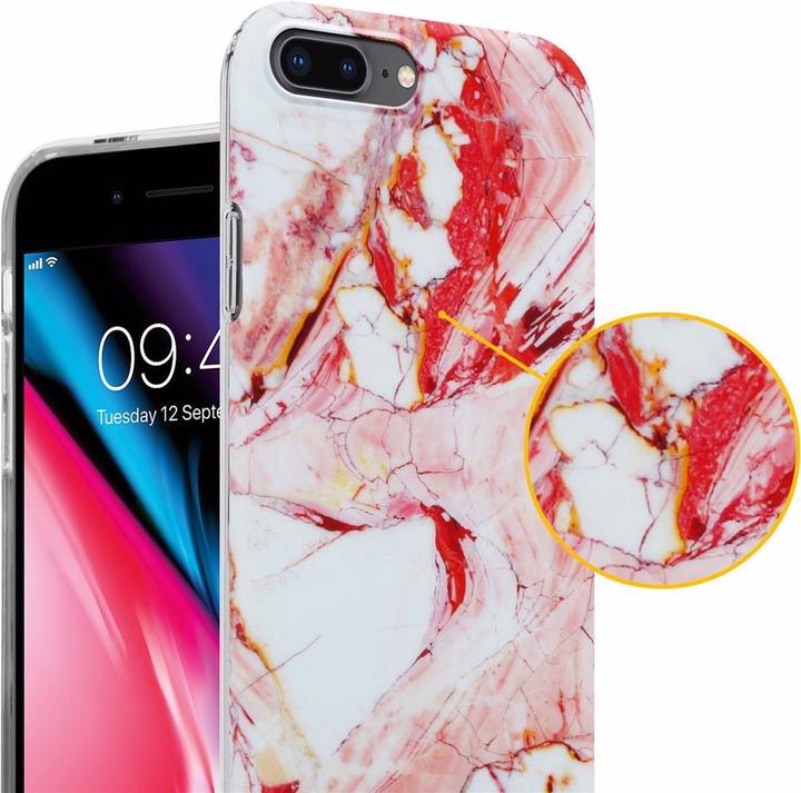Productafbeelding Cadorabo IMD TPU kleurrijke marmeren hoes (Apple iPhone 7 Plus, Apple iPhone 7s Plus)