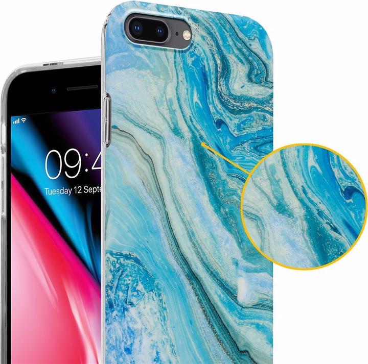 Productafbeelding Cadorabo IMD TPU kleurrijke marmeren hoes (Apple iPhone 7 Plus, Apple iPhone 7s Plus)