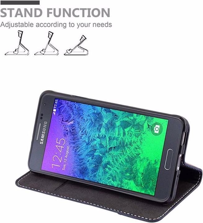 Actual product image Cadorabo Book X Wallet Cover (Samsung Galaxy Alpha)