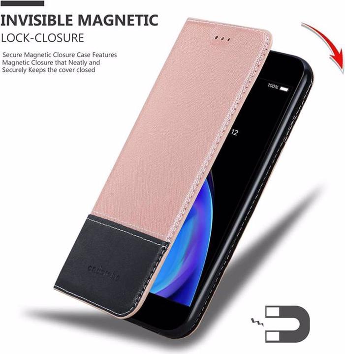 Productafbeelding Cadorabo Boek X Portemonnee Hoesje (Apple iPhone 7 Plus, Apple iPhone 7s Plus)
