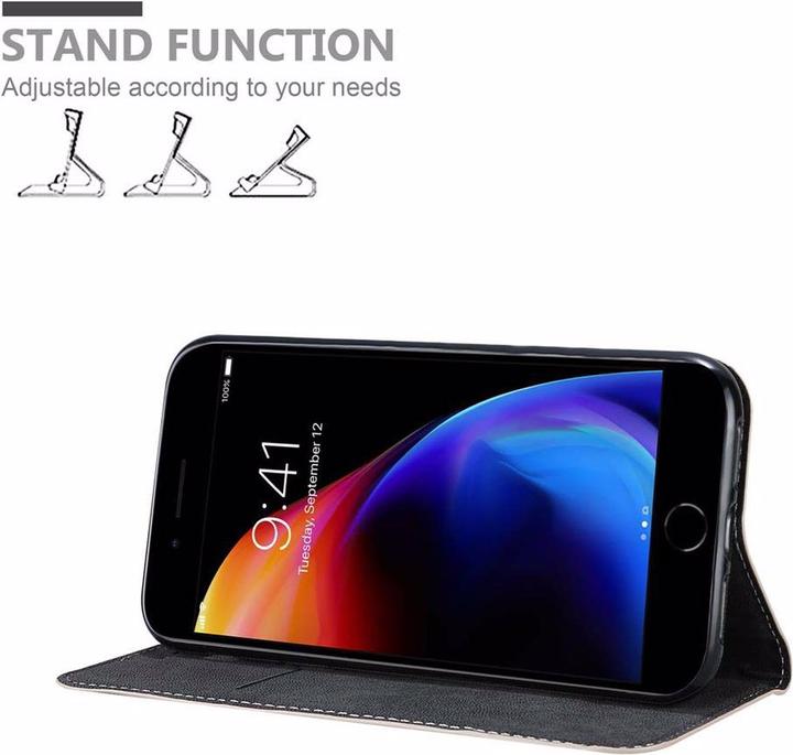 Productafbeelding Cadorabo Boek X Portemonnee Hoesje (Apple iPhone 7 Plus, Apple iPhone 7s Plus)