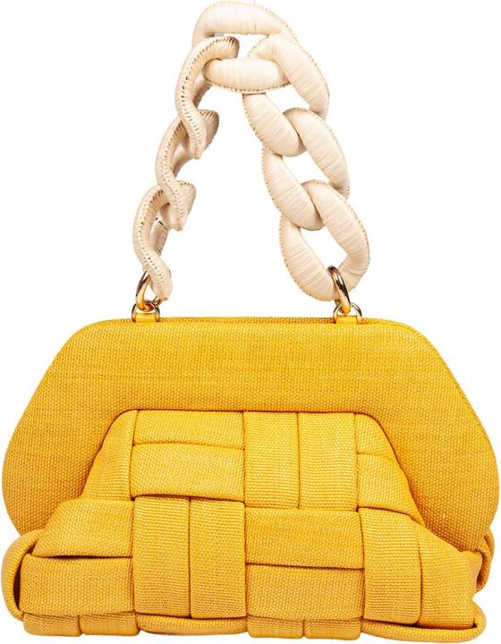 Produktbild Themoirè canvas clutch bag color yellow ocher
