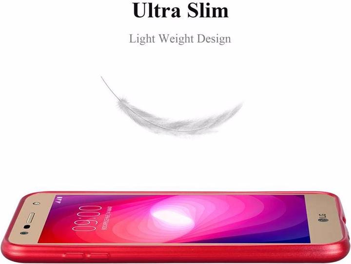 Actual product image Cadorabo TPU Matt Metallic Cover (LG X Power 2)