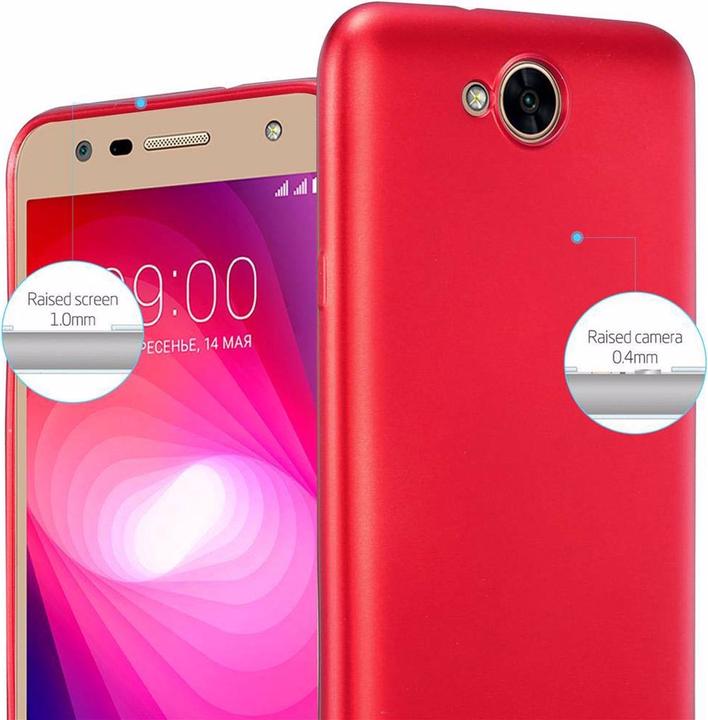Actual product image Cadorabo TPU Matt Metallic Cover (LG X Power 2)