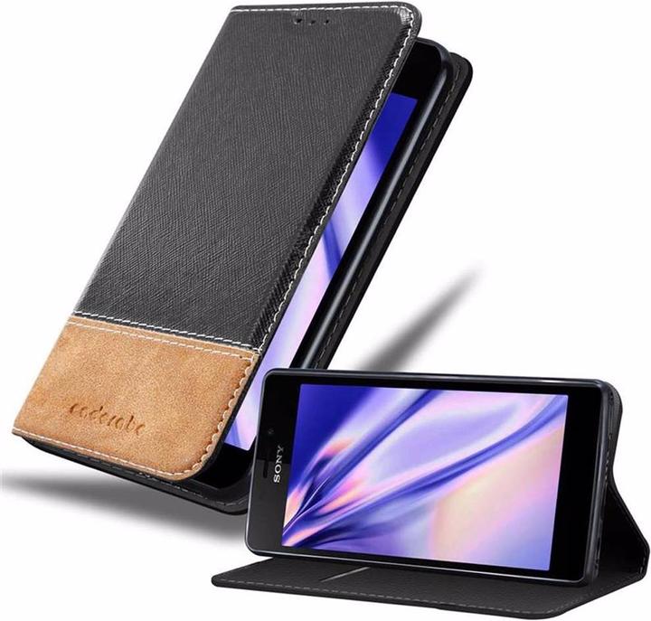Productafbeelding Cadorabo Boek X Portemonnee Hoesje (Xperia M2, Xperia M2 Aqua)