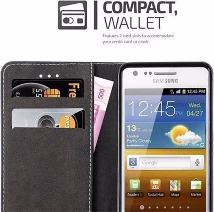 Actual product image Cadorabo Book X Wallet Cover (Samsung Galaxy S2)