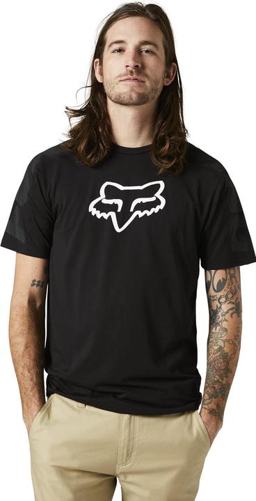 Fox Tee 22 Dvide Ss Tech Blk S (S)