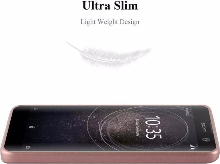 Actual product image Cadorabo TPU Matt Metallic Cover (Sony Xperia XA2)
