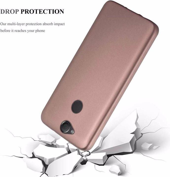Actual product image Cadorabo TPU Matt Metallic Cover (Sony Xperia XA2)