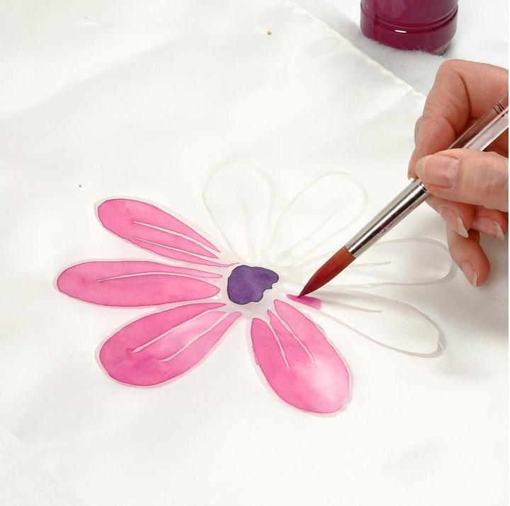 Immagine prodotto Creativ Company Seidenschal 90 x 90 cm, 1 Stück, Weiss