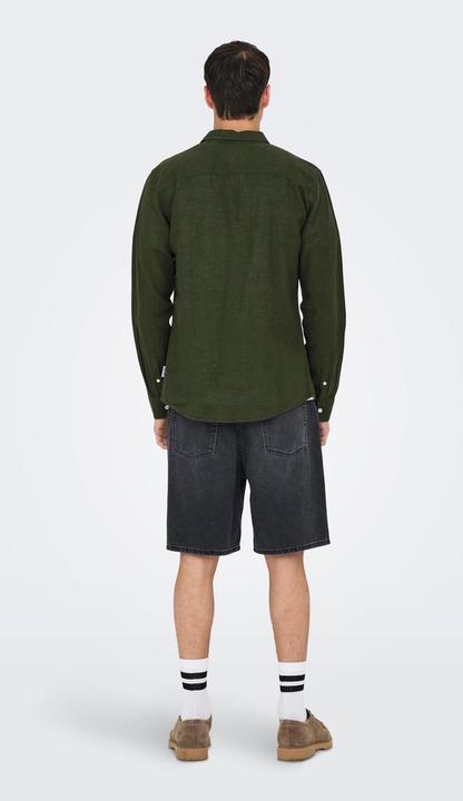 Produktbild Only & Sons Onscaiden Life Ls Solid Linen Shirt Noos (M)