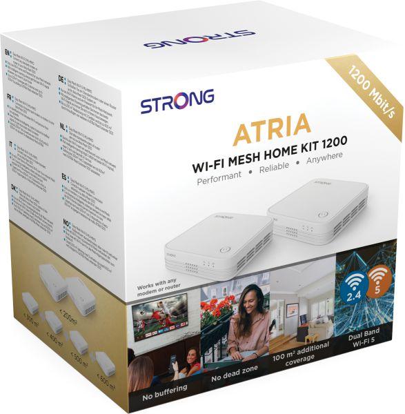 Immagine prodotto Strong Kit domestico Atria Wi-Fi Mesh 1200v2 (867 Mbit/s, 300 Mbit/s)