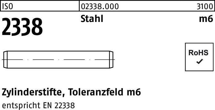 Actual product image Dowel pin ISO 2338 14 m6 x 20 Steel ISO 2338