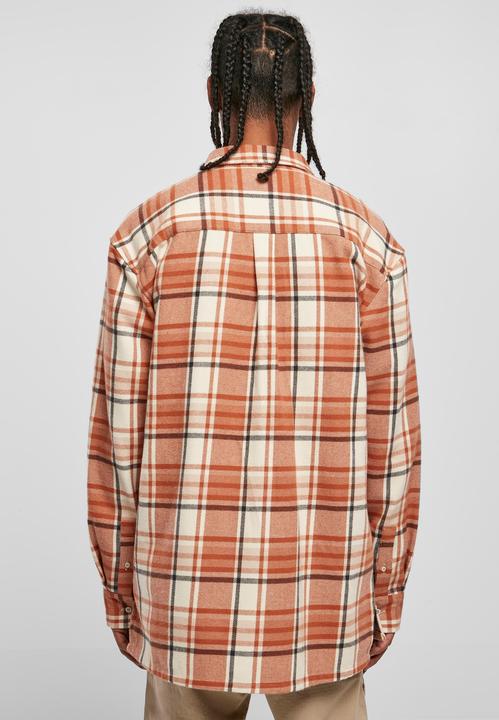Produktbild Urban Classics Long Oversized Checked Leaves Shirt (L)
