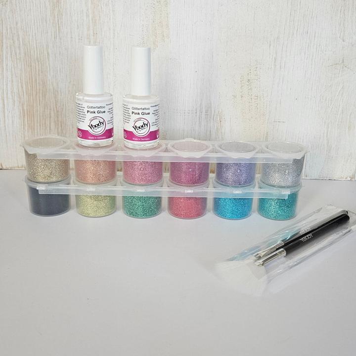 Immagine prodotto Ybody Set di mani libere con tatuaggi glitterati