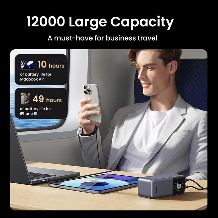 Produktbild Ugreen Fast Charging Powerbank (12000 mAh, 100 W, 44.40 Wh)