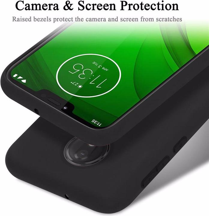 Actual product image Cadorabo TPU Liquid Silicone Case Cover (Motorola Moto G7 Power)
