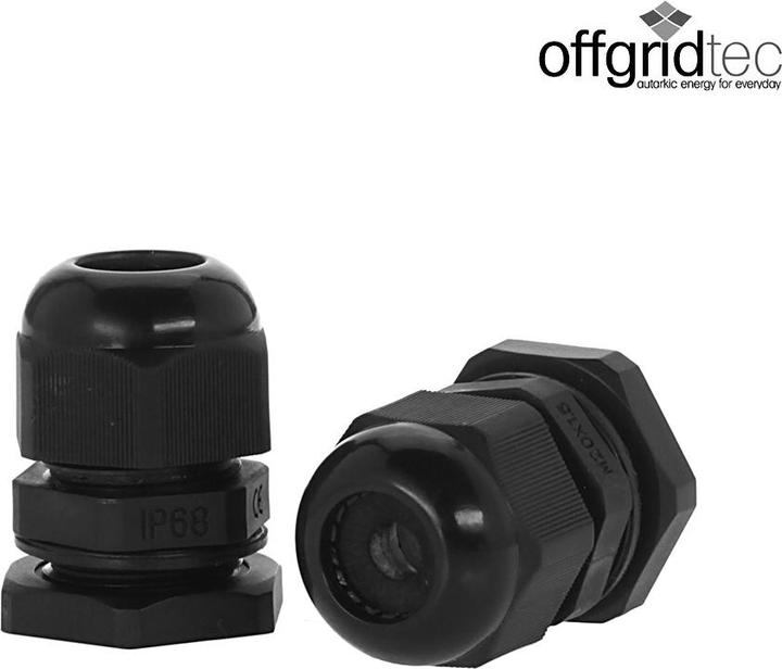Produktbild Offgridtec Dachdurchführung 1-fach schwarz für Kabeldurchmesser 3-12mm
