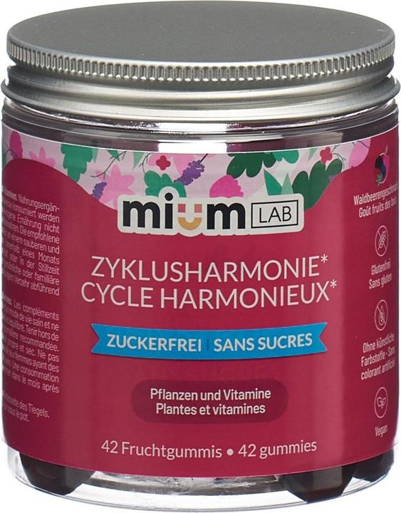 Produktbild Mium Lab Vitamingummis Zyklusharmonie (42 Stück, Gummies, 140 g)