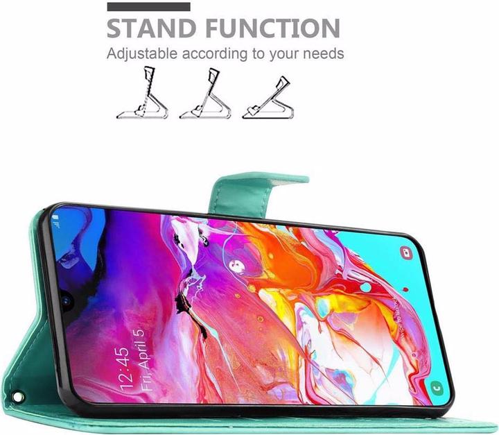 Productafbeelding Cadorabo Bloemen Boekomslag (Samsung Galaxy A70)