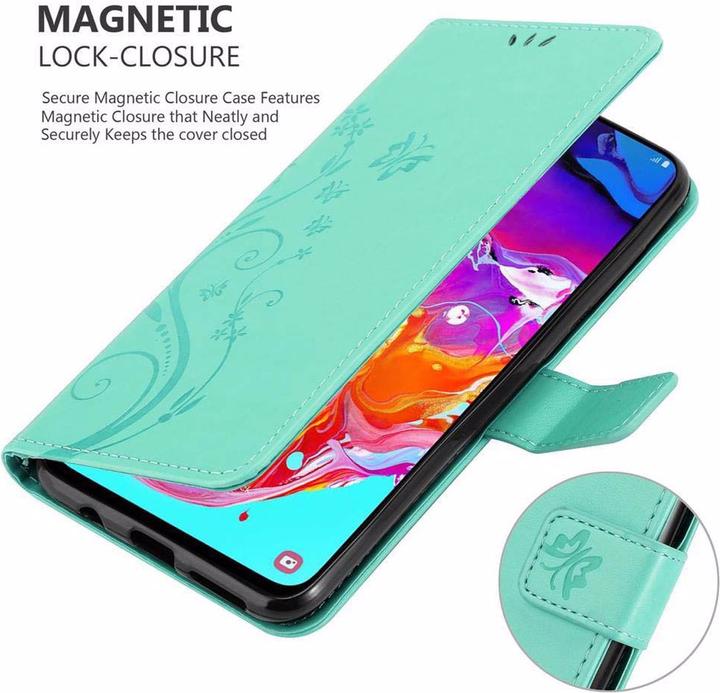 Productafbeelding Cadorabo Bloemen Boekomslag (Samsung Galaxy A70)