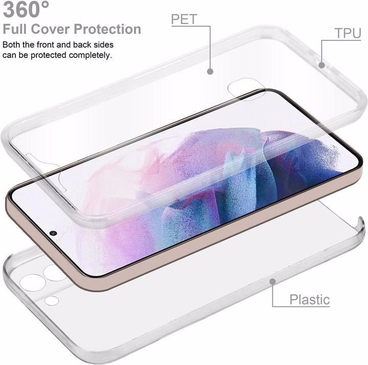 Produktbild Cadorabo TPU 360 Grad Case Cover (Samsung Galaxy S21+)