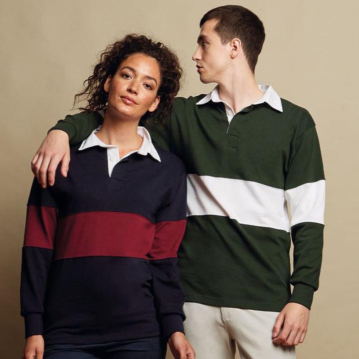 Actual product image Front Row Rugby shirt with contrasting stripes (M)