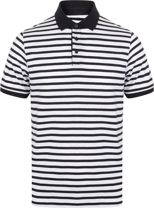 Actual product image Front Row Striped jersey polo shirt (M)