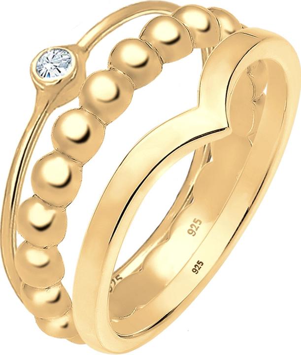 Produktbild Elli Ring Set, Solitär-Ring (52, 925 Silber)