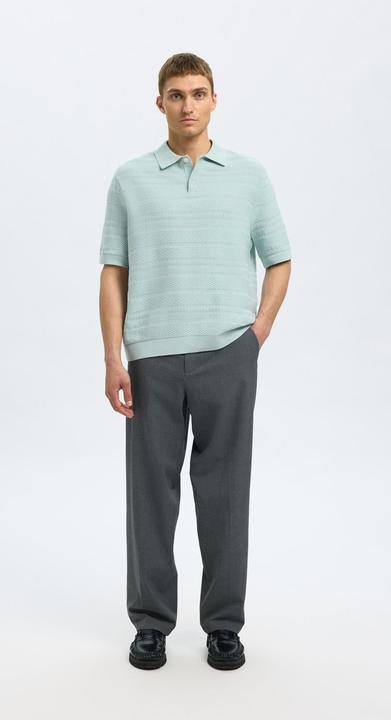 Produktbild Selected Homme Textured Polohemd aus Strick (L)