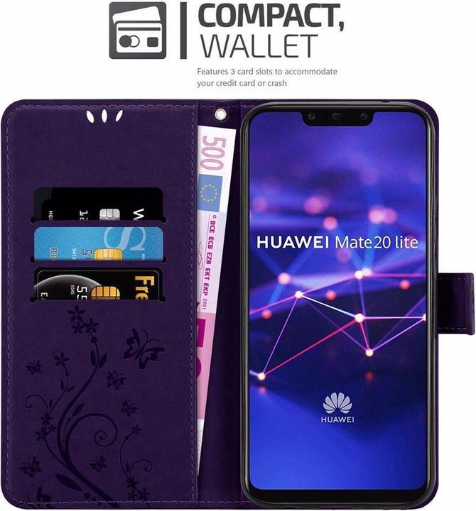 Productafbeelding Cadorabo Bloemen Boekomslag (Huawei Mate 20 Lite)