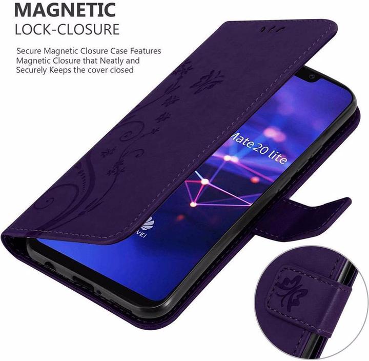 Productafbeelding Cadorabo Bloemen Boekomslag (Huawei Mate 20 Lite)