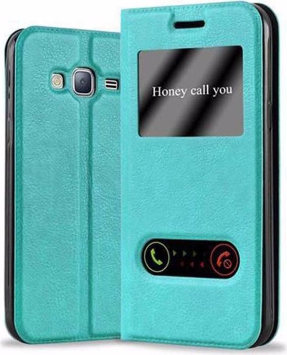Produktbild Cadorabo Book mit View Doppelfenster Cover (Samsung Galaxy J3)