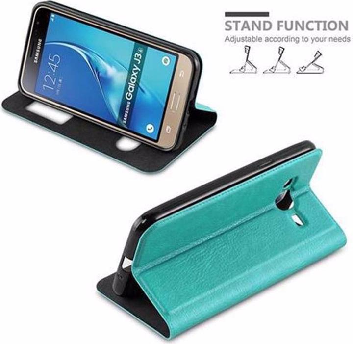 Produktbild Cadorabo Book mit View Doppelfenster Cover (Samsung Galaxy J3)