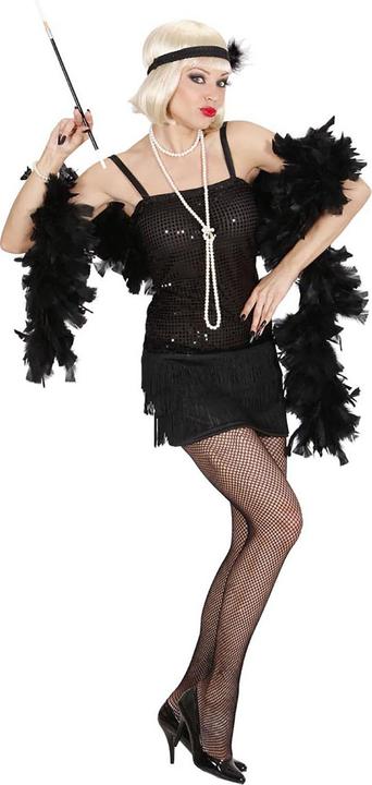 Produktbild Widmann Charleston Kleid mit Stirnband und Feder Schwarz (S, M, L)