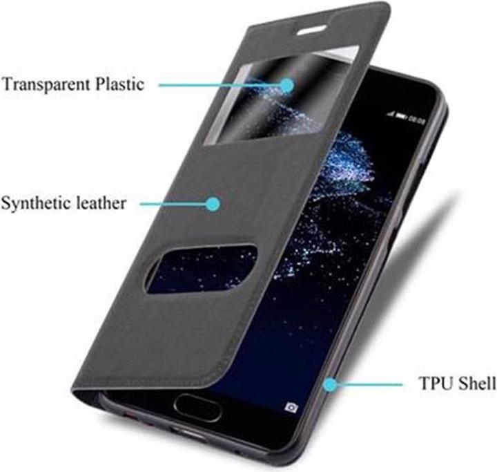 Productafbeelding Cadorabo Boek met Uitzicht Dubbele Raambedekking (Huawei P10)