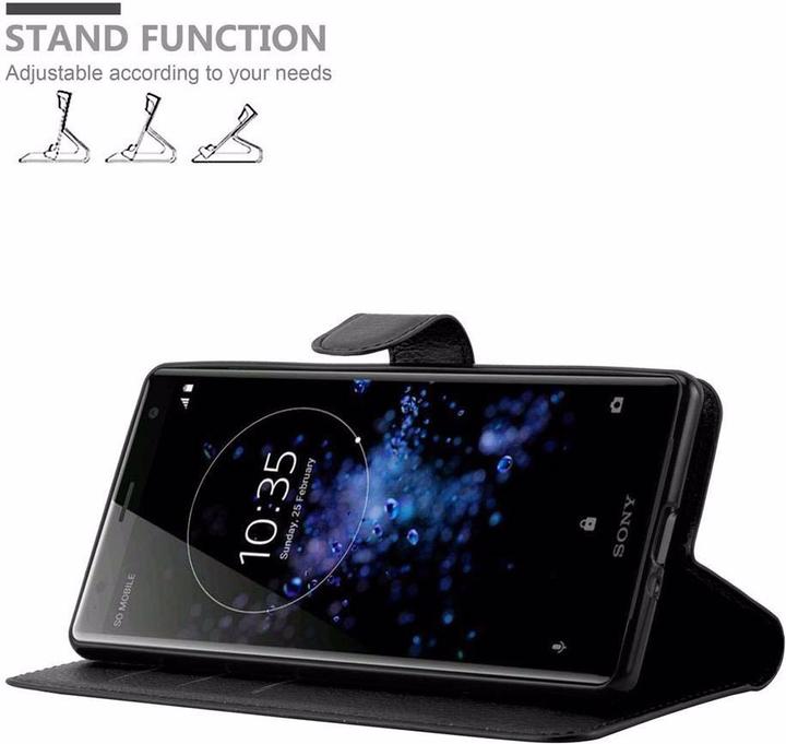 Actual product image Cadorabo Book with stand function cover (Sony Xperia XZ2)