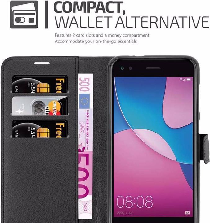 Actual product image Cadorabo Book with stand function cover (Huawei Enjoy 7)