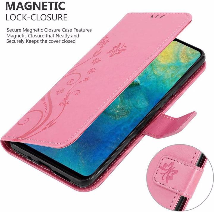 Productafbeelding Cadorabo Bloemen Boekomslag (Huawei Mate 20)