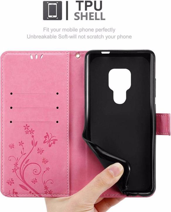Productafbeelding Cadorabo Bloemen Boekomslag (Huawei Mate 20)