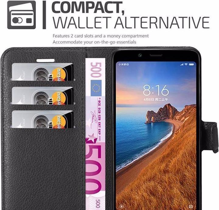 Actual product image Cadorabo Book with stand function cover (Xiaomi Redmi 7A)