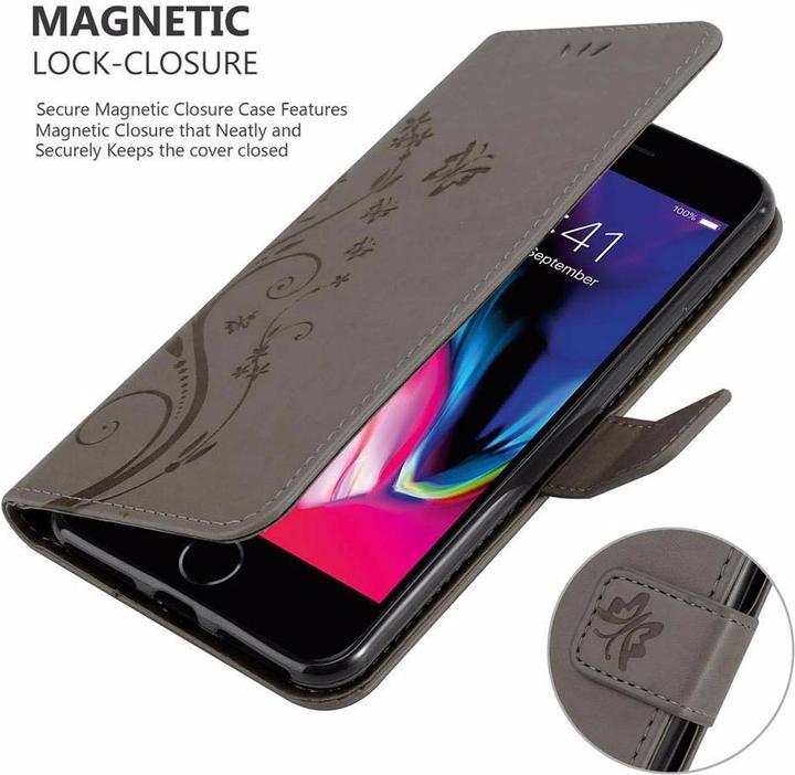 Productafbeelding Cadorabo Bloemen Boekomslag (Apple iPhone 7 Plus)