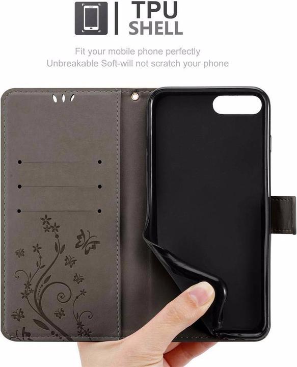Productafbeelding Cadorabo Bloemen Boekomslag (Apple iPhone 7 Plus)