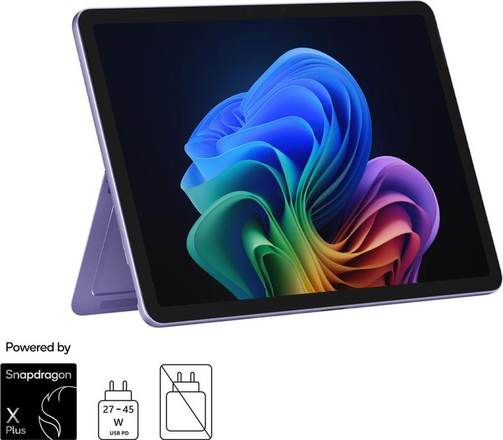 Microsoft Surface Pro - Copilot+ PC - 12" (power supply sold separately) (12", Snapdragon X Plus X1P-42-100, 16 GB, 512 GB, Without keyboard layout)
